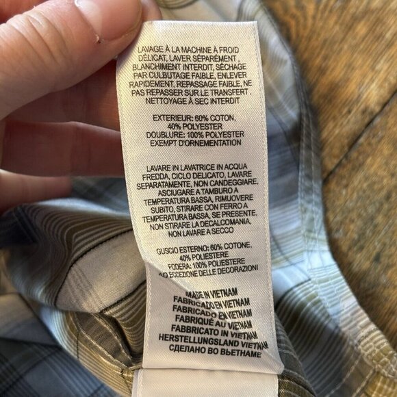 Columbia Long Sleeve Shirt Mens XL Plaid Supplex Nylon Outdoor Fishing Vented - Picture 10 of 16